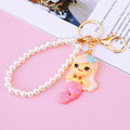 Pearl Loop Mini Mermaid Keychains in Five Colors plus Assorted Option view 6