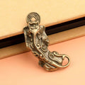 Brass-Look Pixiu Fortune Beast Alloy Keychain Pendant Charm