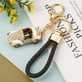 Jeweled Vintage Convertible Car Keychains in Four Pictured Colors view 11