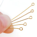 Gold-Tone Eye Pin Jewelry Findings with 33 Listed Options view 2