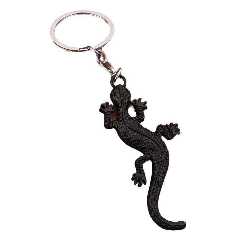 Realistic Gecko Animal Keychain Key Ring