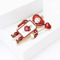 Playing Card Soldier Brooch in Four Enamel Uniform Colors view 3