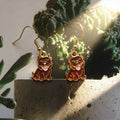 Gold Tone Farm Animal Drop Earrings in Eight Designs view 9