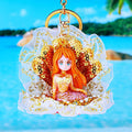 Glitter Shell Mermaid Doll Keychains in Eleven Color Options view 10