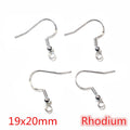Fishhook Earring Findings With Coil and Loop in Multiple Finishes view 12