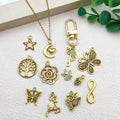 Matte Gold-Tone Butterfly Metal Charms with 31 Listed Options view 4