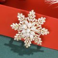 Baguette Crystal Snowflake Brooch in 2 Color Styles view 2