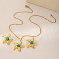 Sixty-One Gold Tone Sculptural Necklace and Earring Jewelry Sets view 10