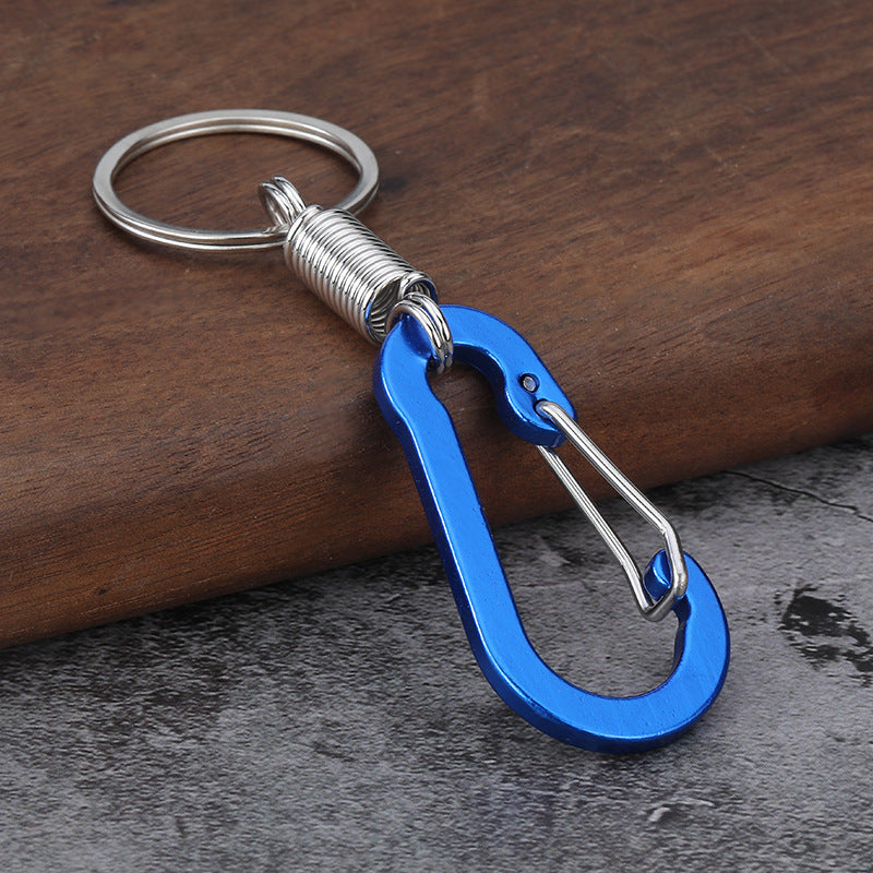 Carabiner Spring Ring Metal Keychain Men's Waist Clip Bag Hook