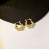 Gold Knot Hoop