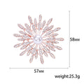 Radiating Crystal Petal Flower Brooch with Pearl Center view 5