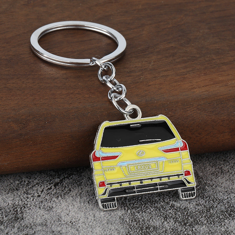 Cute Car Collection Metal Keychain Creative Everyday Key Ring Charm