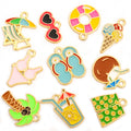 Enamel-Look Decorative Alloy Charms in 10 Styles for Jewelry Crafts view 5