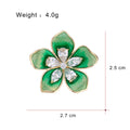 Red Gold Tone Flower Six Designs Metal Brooch Pin for Jackets and Lapels view 8