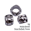 Openwork Cross Large-Hole Beads in Three Antique Finishes view 3