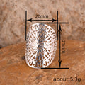 Silver Tone Openwork Filigree Flower Statement Ring view 4