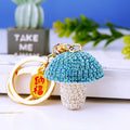 Jeweled Small Mushroom Keychains in Six Colors plus Assorted Option view 3