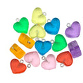 Clear Heart Glossy Charms for Jewelry and Craft Projects view 5