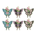 Yellow Butterfly Metal Charms with 6 Listed Options view 6