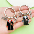 Graduation Charm Keychains Featuring Flower Across 31 Pictured Variations view 2