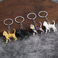 Metal Skeleton Animal Keychains in 14 Dinosaur, Stegosaurus, Cat and Unicorn Styles view 1