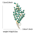 Long Crystal Leaf Branch Brooch A Long Leafy Branch Of Marquise Crystals view 9