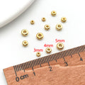 Faceted Metal Rondelle Spacer Beads in Three Sizes and Finishes view 7