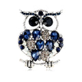 Owl Crystal Two Designs Metal Brooch Pin 4.8 x 3.8 cm view 6