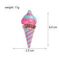 Ice Cream Enamel Metal Brooch Pin for Jackets and Lapels view 2