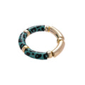 Gold-Tone Acrylic Tube Bracelets Marbled and Leopard view 5