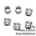 Spiral Barrel Large-Hole Spacer Bead in 1 Finish for Jewelry Making view 4