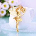 Jeweled Gem Holding Angel Keychains in Pink Blue and Assorted Colors view 5