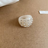 Beige Rhinestone Ring