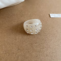 Resin Chunky Rings and Open Cuffs with Silver Studs or Rhinestones view 12