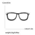 Polished Eyeglass Frame Brooch in Three Metal Tones view 7