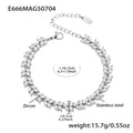 Zircon Tennis Bracelets Leaf Flower Halo Link Styles view 9