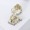 Enamel Firefighter Brooch Holding an Extinguisher Decorative Clothing Pin view 3