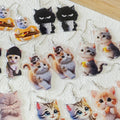 Acrylic Double-Sided Cute Cat Print Earrings 8 Styles view 1