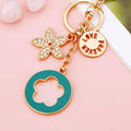 Five Petal Clover and Flower Keychains with Plain Braided and Wrist Loops view 9