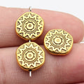 Sun-Pattern Round Small-Hole Beads in Seven Size and Finish Styles view 6