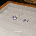 Clear Round Crystal Transparent Band Floating Finger Ring view 2