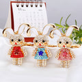 Jeweled Rabbit and Auspicious Charm Keychains in Forty Designs view 2
