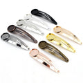 Round Cabochon Tray Snap Hair Clip Blanks in Mixed Finishes view 2