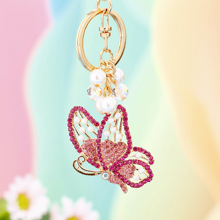 Pearl Gradient Butterfly Keychains in Three Colors plus Assorted Option