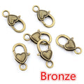 Heart Swivel Lobster Clasps Jewelry Making Components view 8