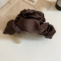 Ruffled Satin Cloud Hair Claw In Black Or Brown With Extra Colors view 7