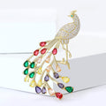 Crystal Phoenix Brooch In 1 Style With Polished Metal And Decorative Details view 3