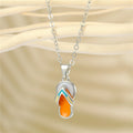 Assorted Evil Eye Hamsa and Flip Flop Pendant Necklaces view 3