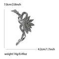 Dancing Woman Rhinestone Brooch in Two Color Finishes view 6