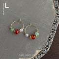 Jade Tone Chinese Style Pearl Drop And Stud Earrings view 8